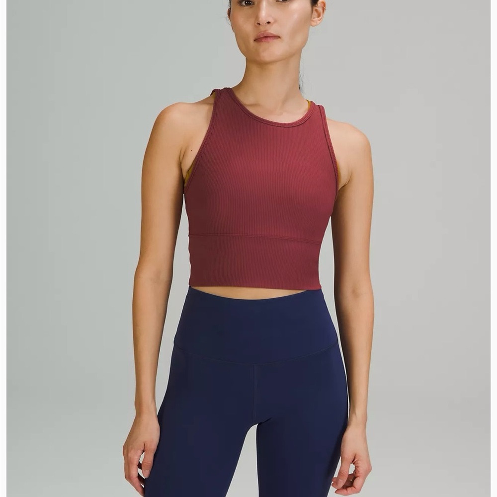 Lululemon Power Pivot Tank Top - Ribbed BLACK